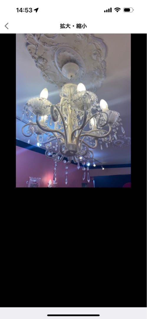 ホワイトシャンデリア