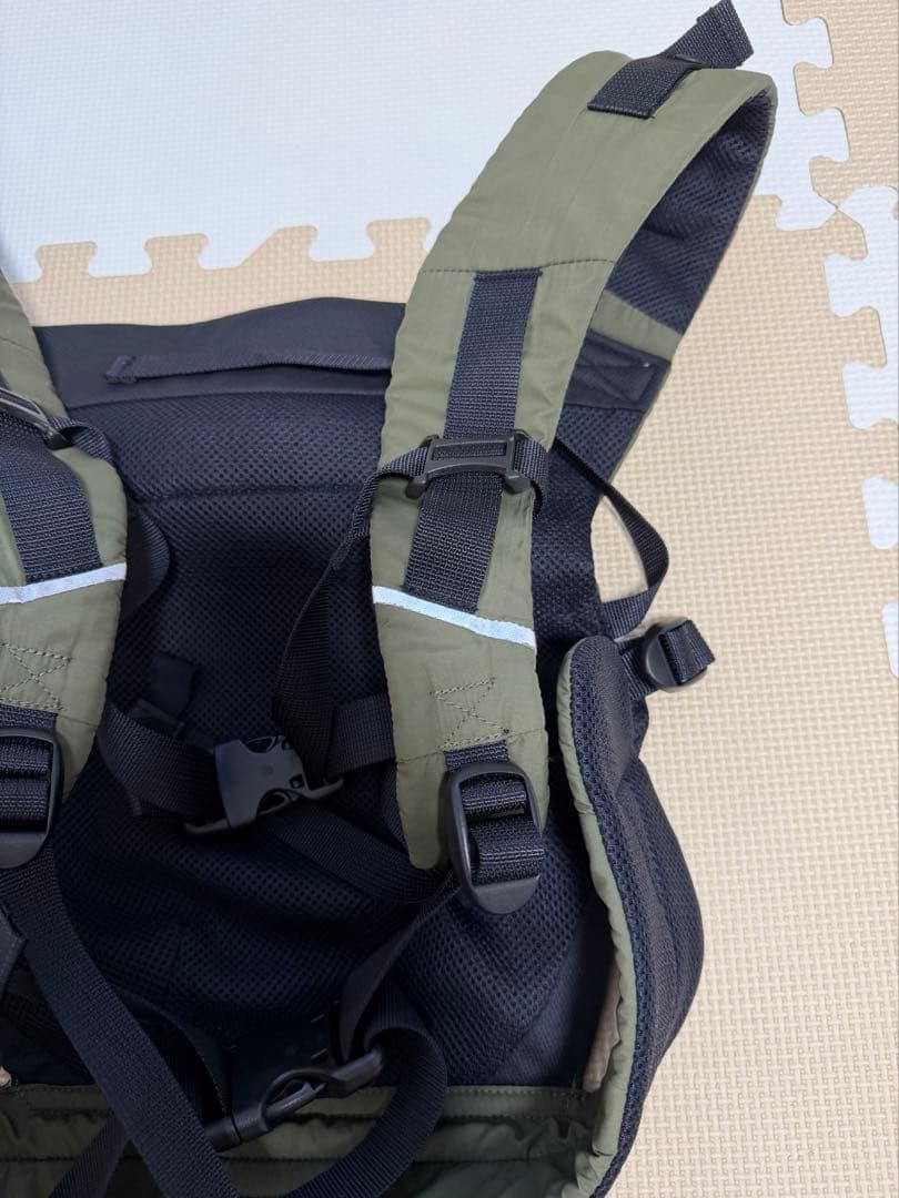 【美品】THE NORTH FACE 抱っこ紐 オリーブグリーン　ポーチ付き