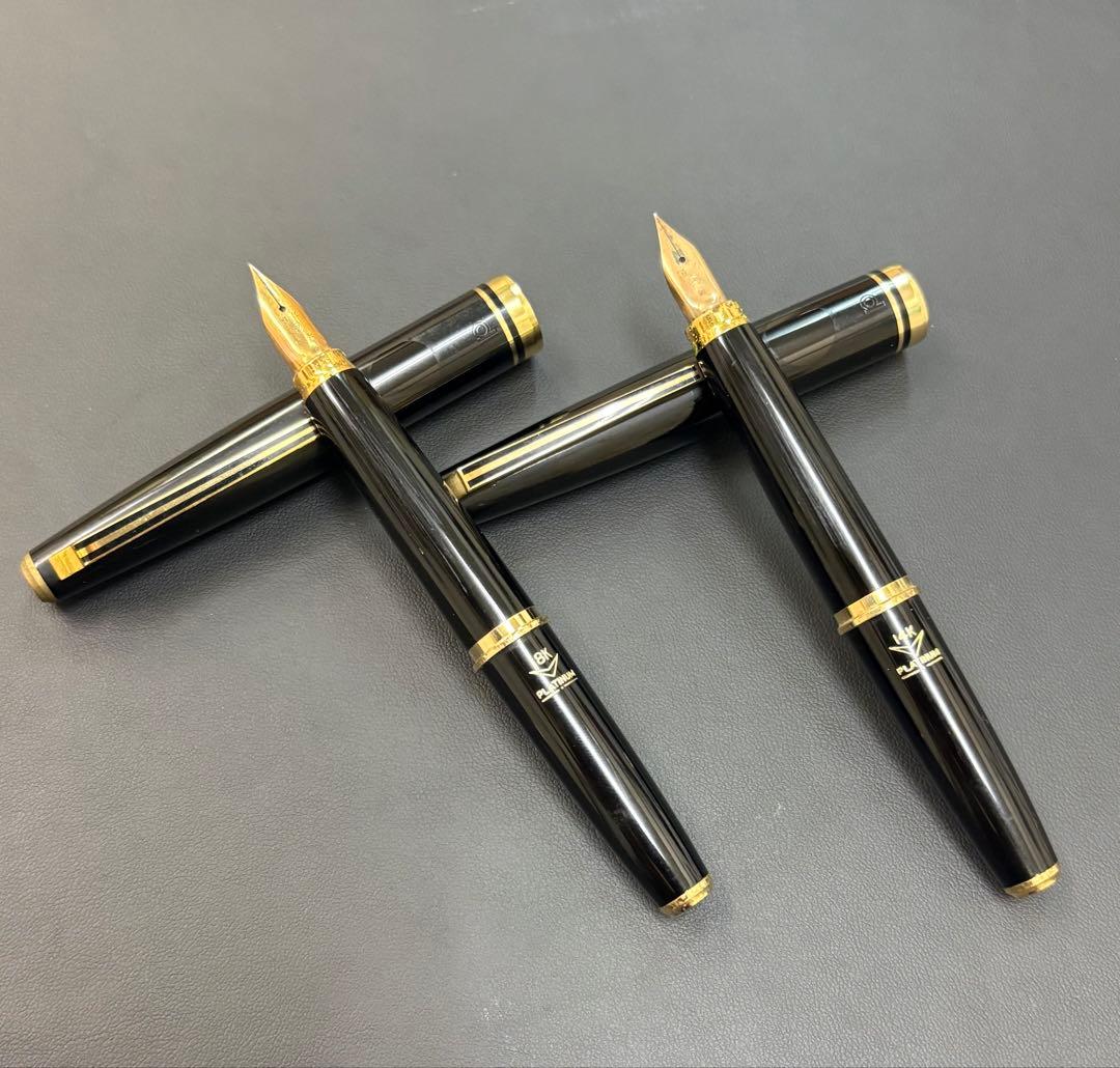 PLATINUM プラチナ 万年筆 ペン先 18K 14K 2本セット