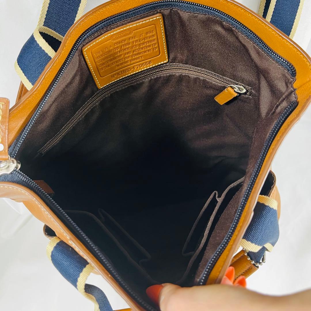 Coach コーチ　ヘリテージレザー２WAYトートバッグ70558 ユニセックス