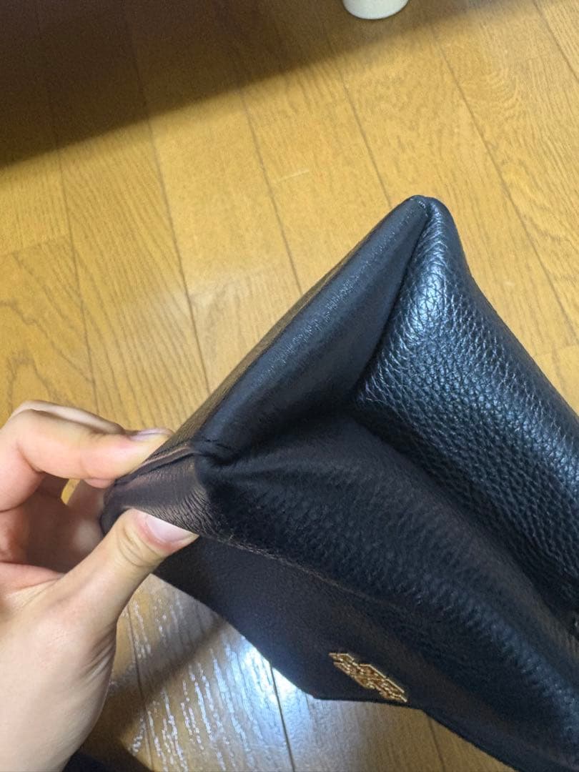 Tory Burch ブラックレザーハンドバッグ