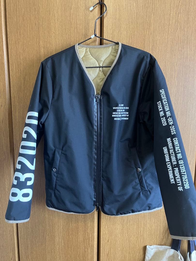 【uniform experiment】リバーシブルジップライナーブルゾン