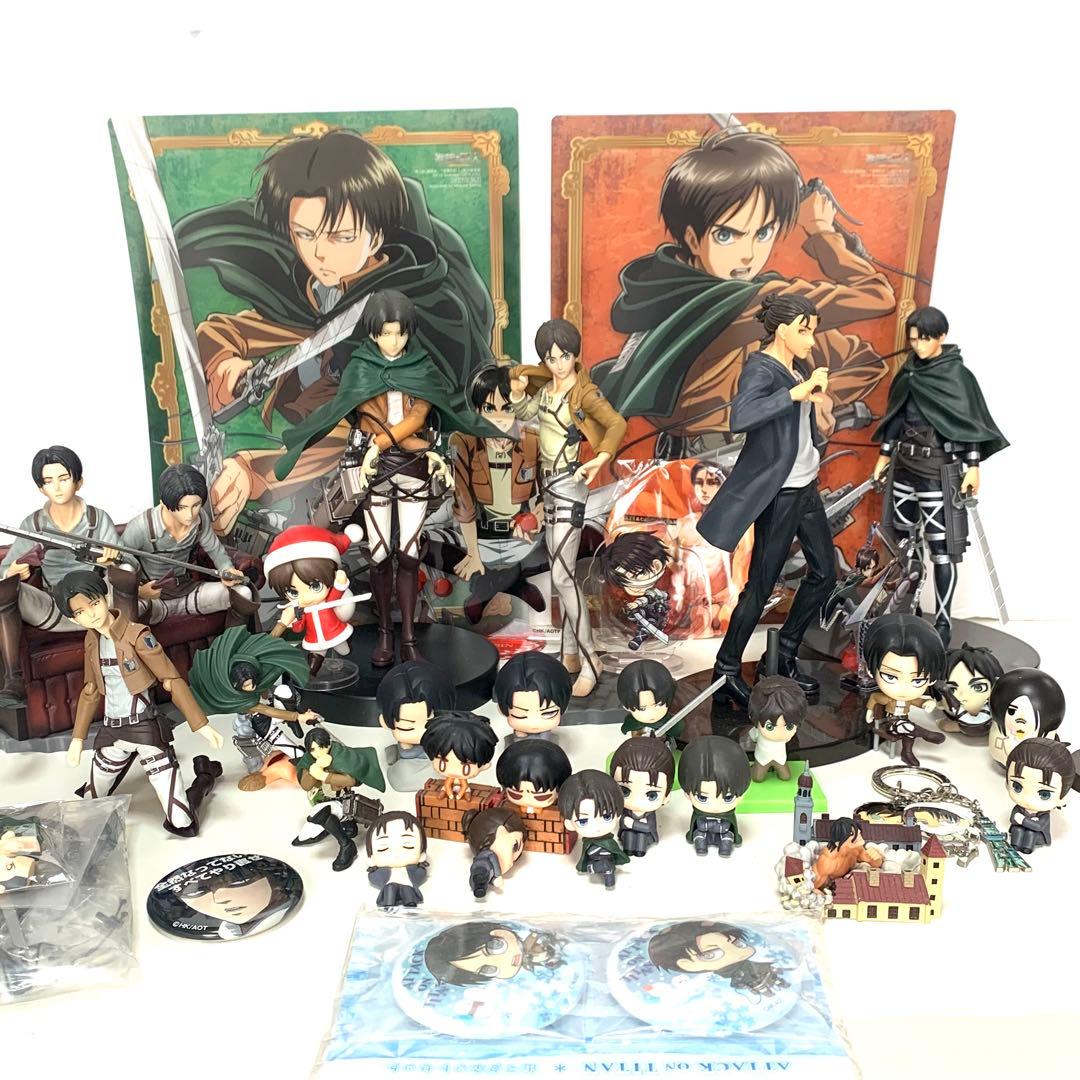 進撃の巨人　リヴァイ　エレン　グッズ　セット　フィギュア　マスコットなど