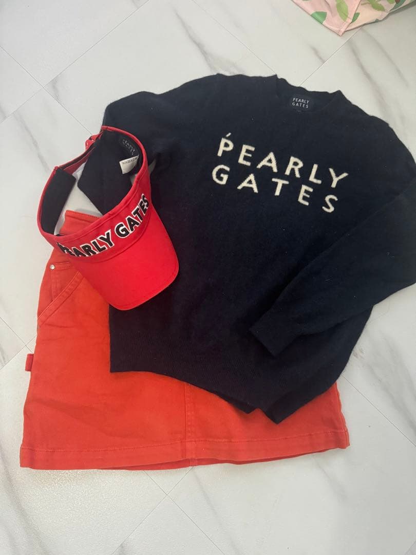 PEARLY GATES スウェット・キャップ・スカートセット