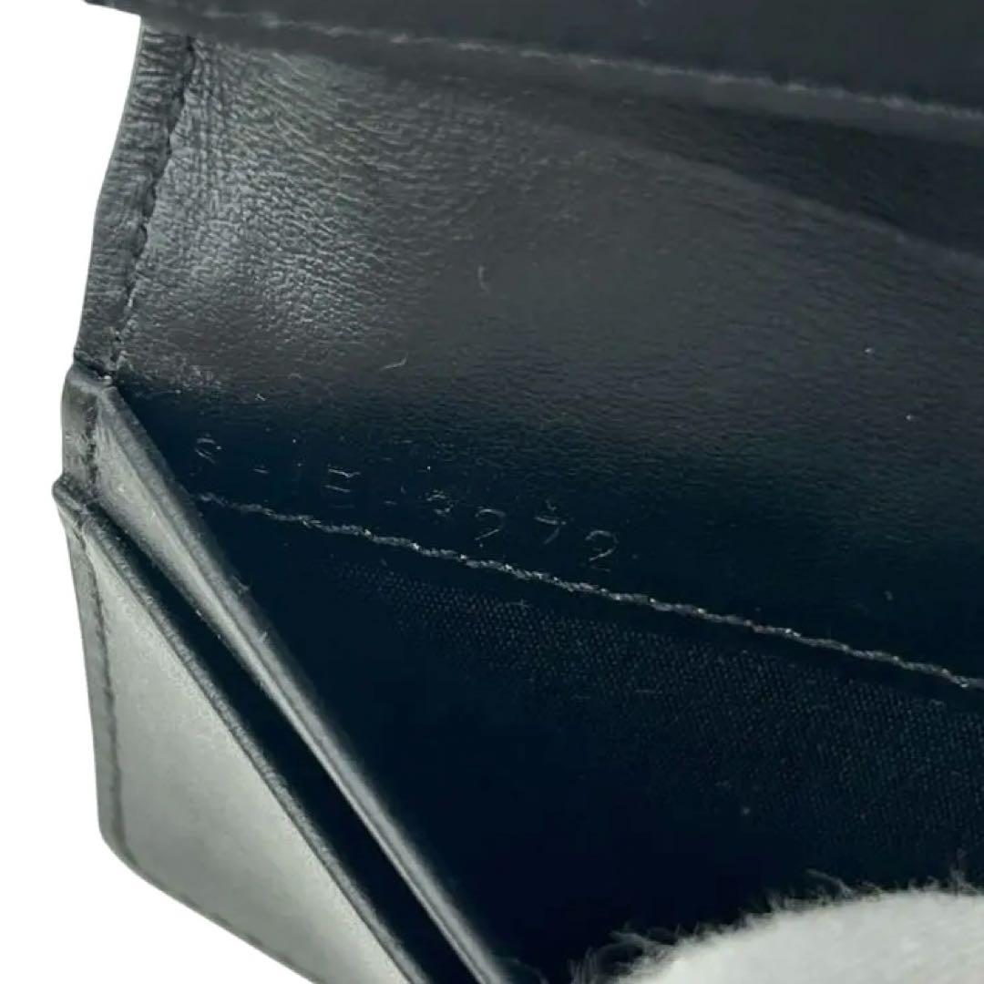 【美品】セリーヌ CELINE カードケース 名刺入れ レザー ブラック