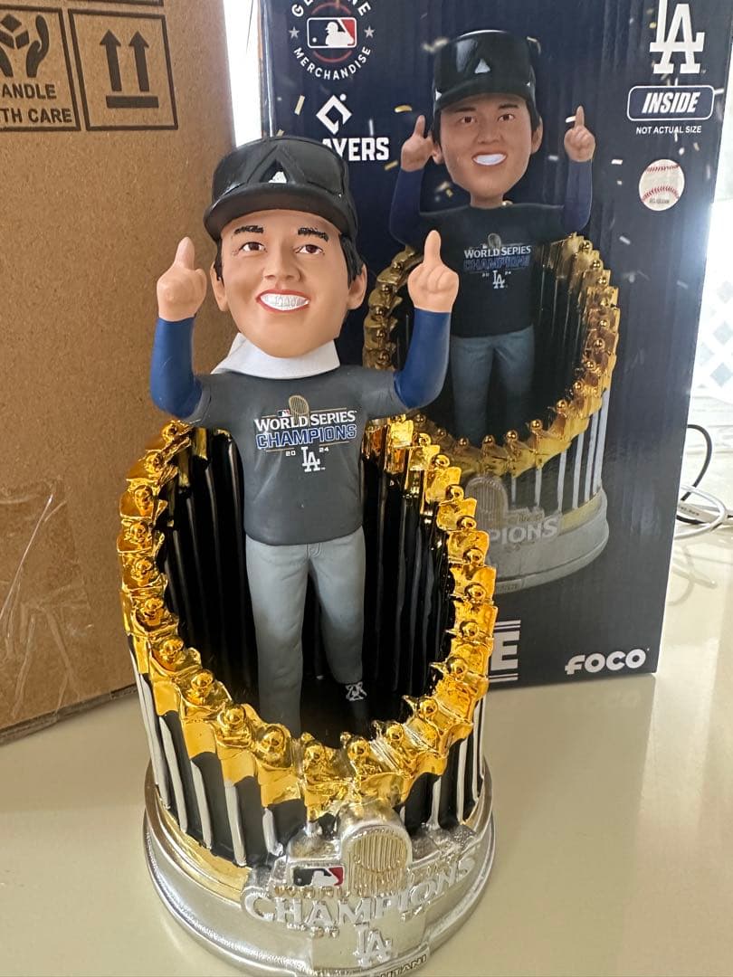 大谷翔平　ドジャース　2024ワールドシリーズ　ボブルヘッド　優勝