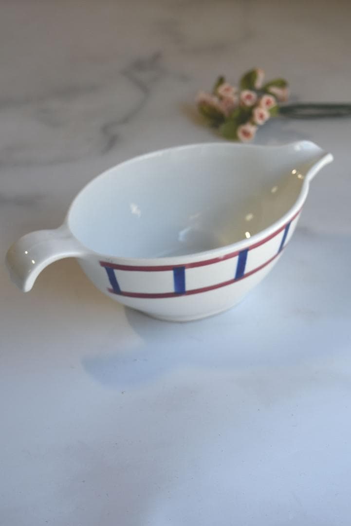 未使用　サルグミンヌ　バスク柄　ピシェ　クレミエ　フランスアンティーク