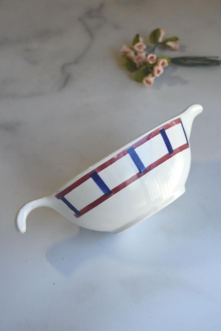 未使用　サルグミンヌ　バスク柄　ピシェ　クレミエ　フランスアンティーク