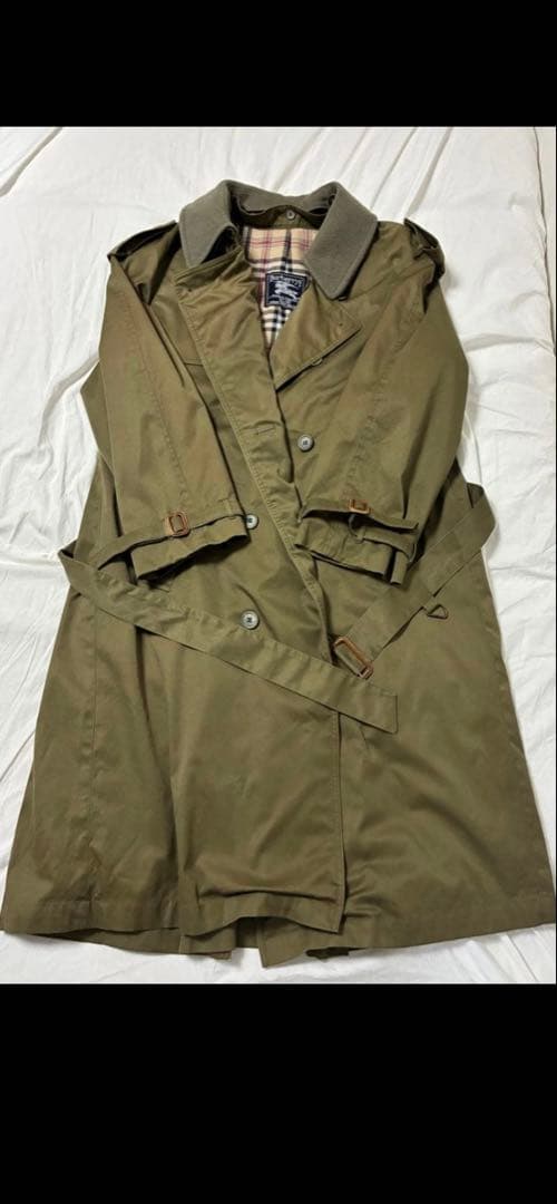 ヴィンテージバーバリー　トレンチコート　カーキ
