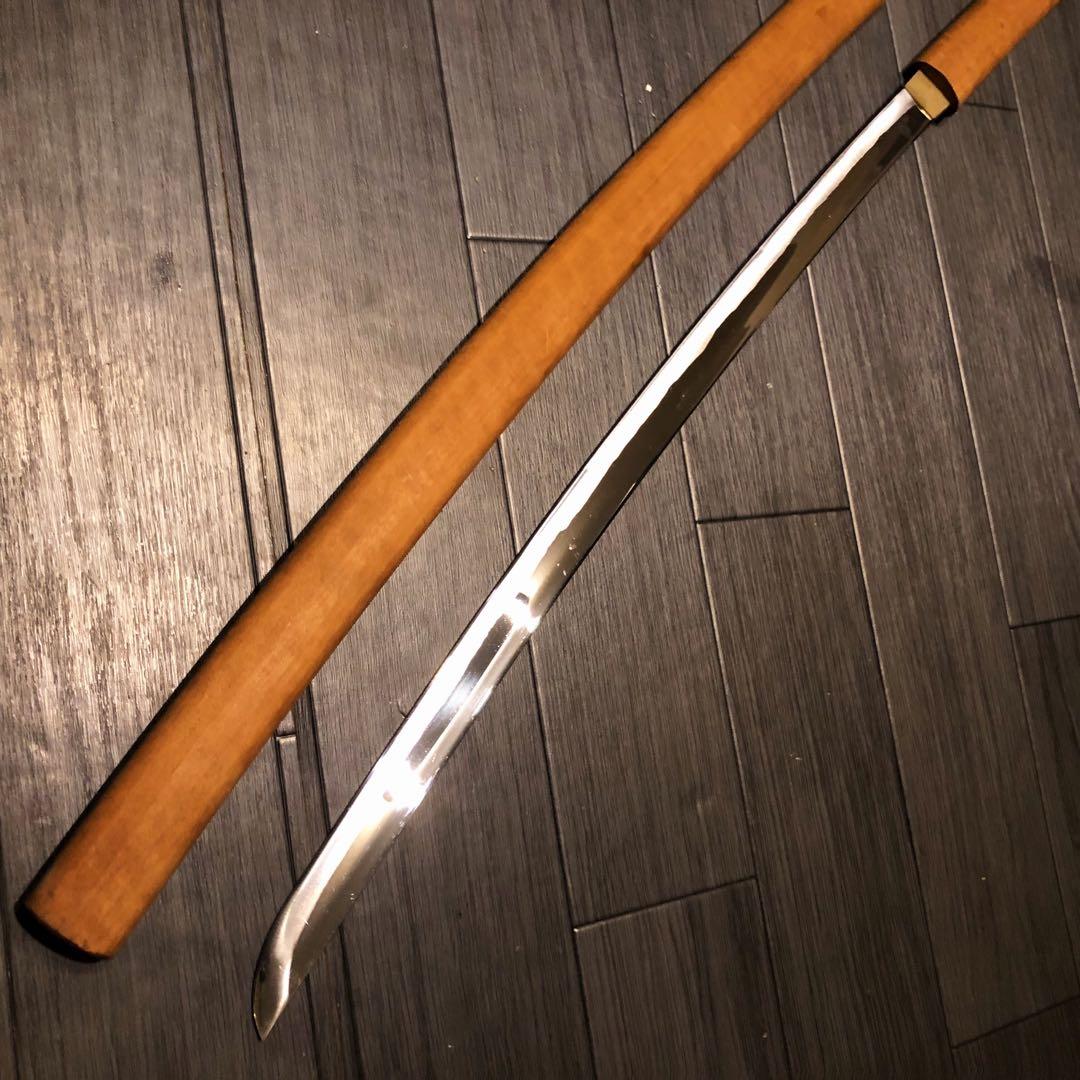 高級模造刀 高級居合刀　白鞘 合金製 長脇差　太刀　段平