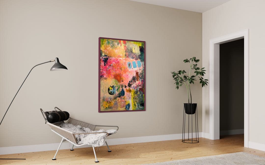 アクリル画　抽象画　abstract art 新品　大型　現代アート