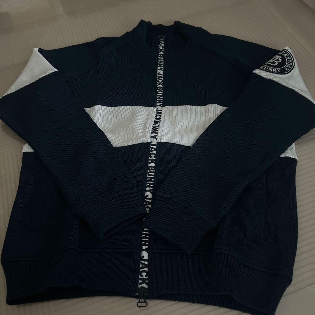 EVERYDAY BUNNY ジップアップジャケット ブラック