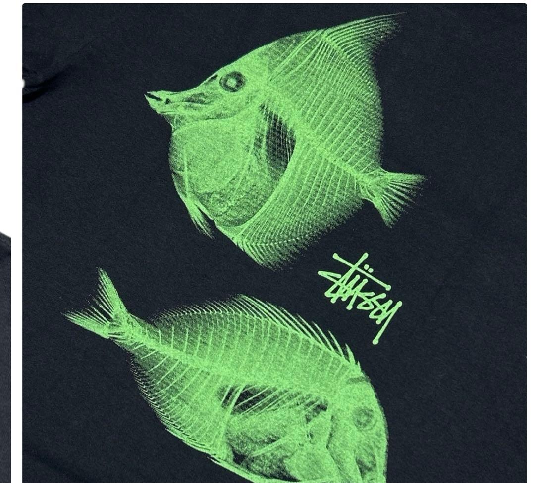 STUSSY 魚グラフィック Tシャツ
