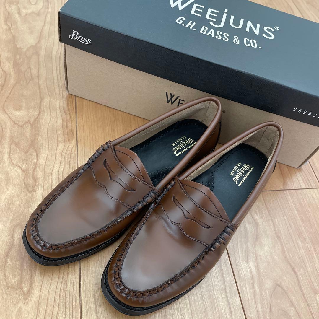 G.H.BASS ジーエイチバス レザーペニーローファー　コニャック22.5㎝