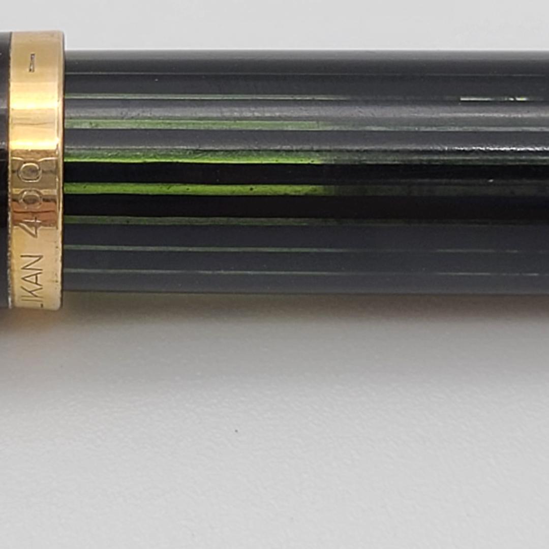 ペリカン 万年筆 400NN M&K M 中字 ブラックストライプ