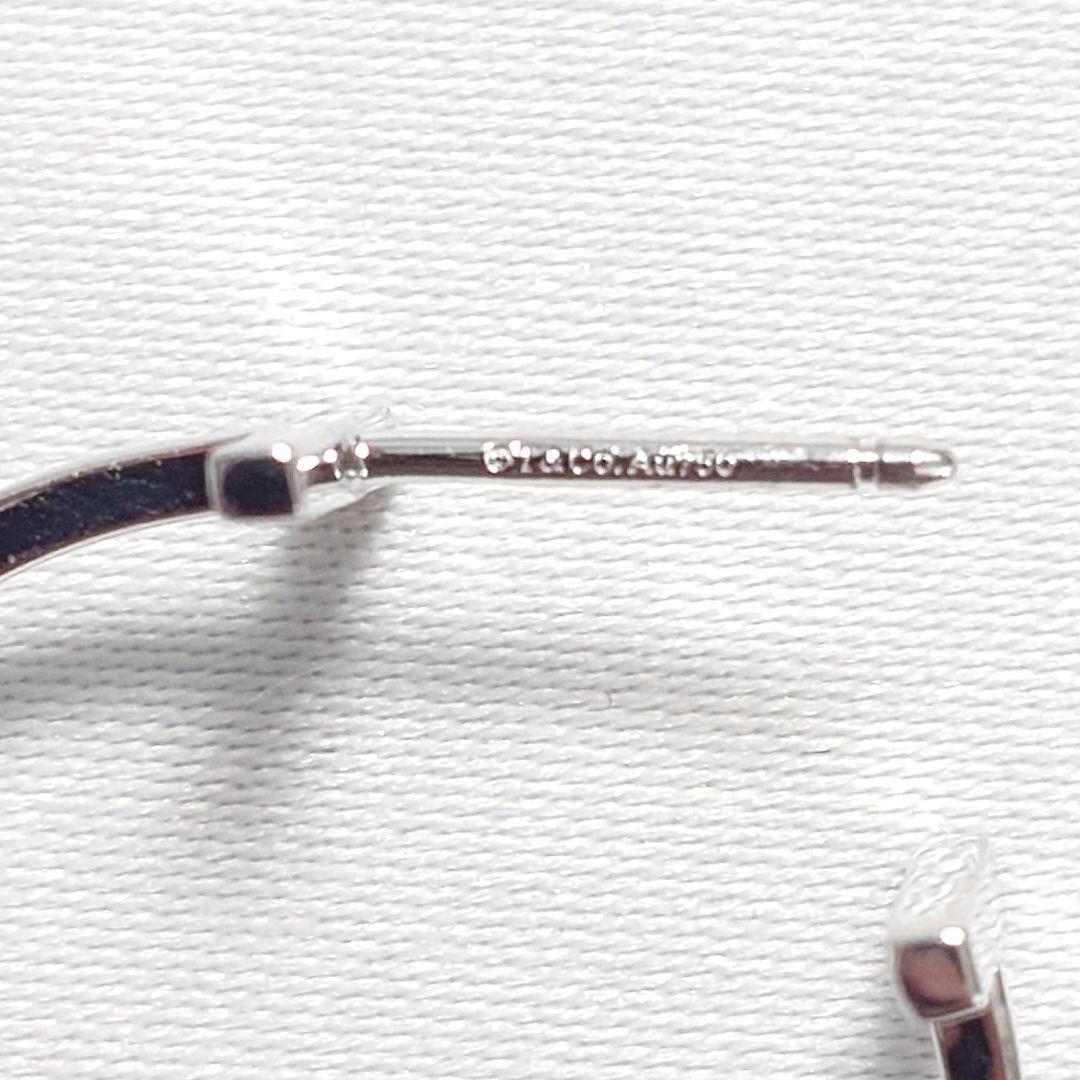 【極美品】ティファニー K18WG Tワイヤー フープピアス 片耳用 6139