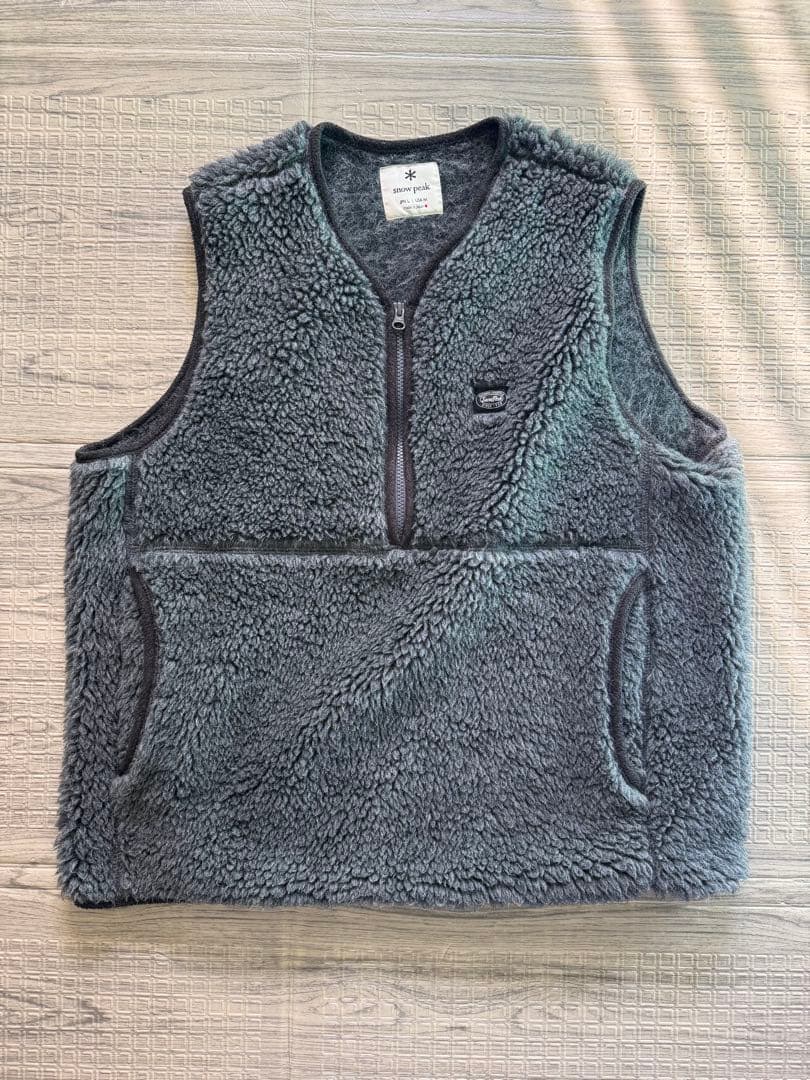 【美品】 peak フリースベスト JPN L