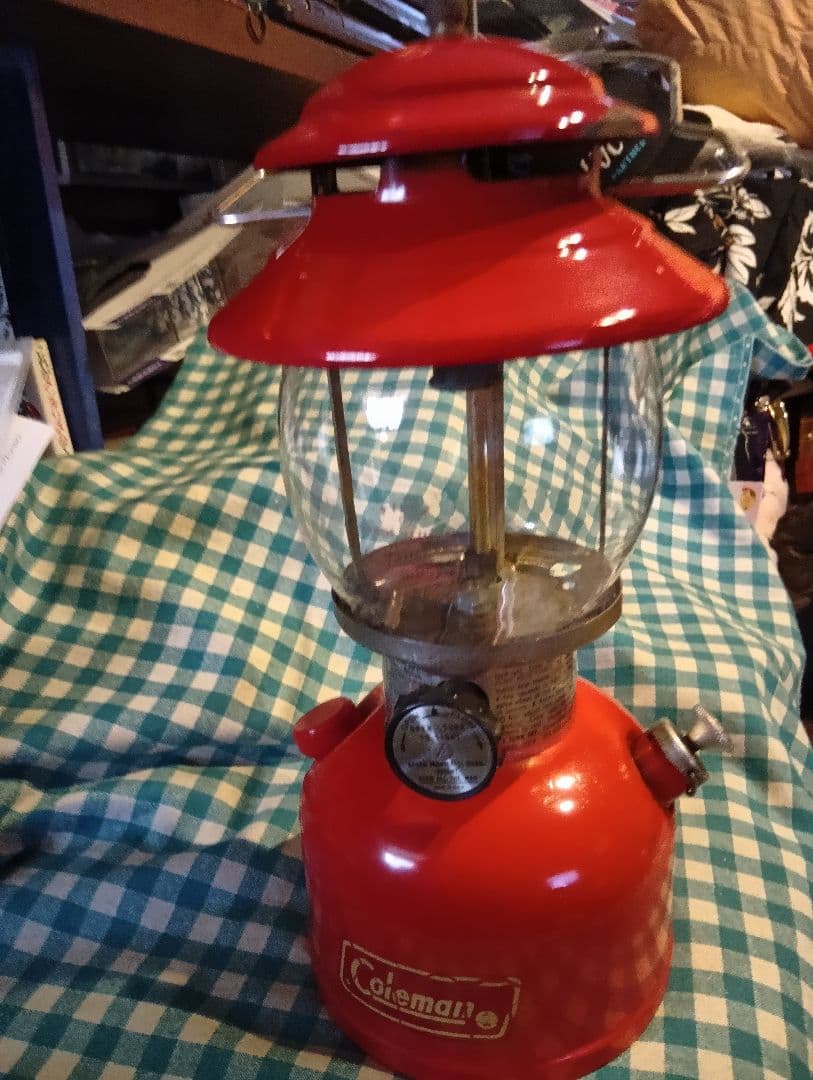 Coleman 赤 ランタン モデル200A　整備済ヴィンテージ
