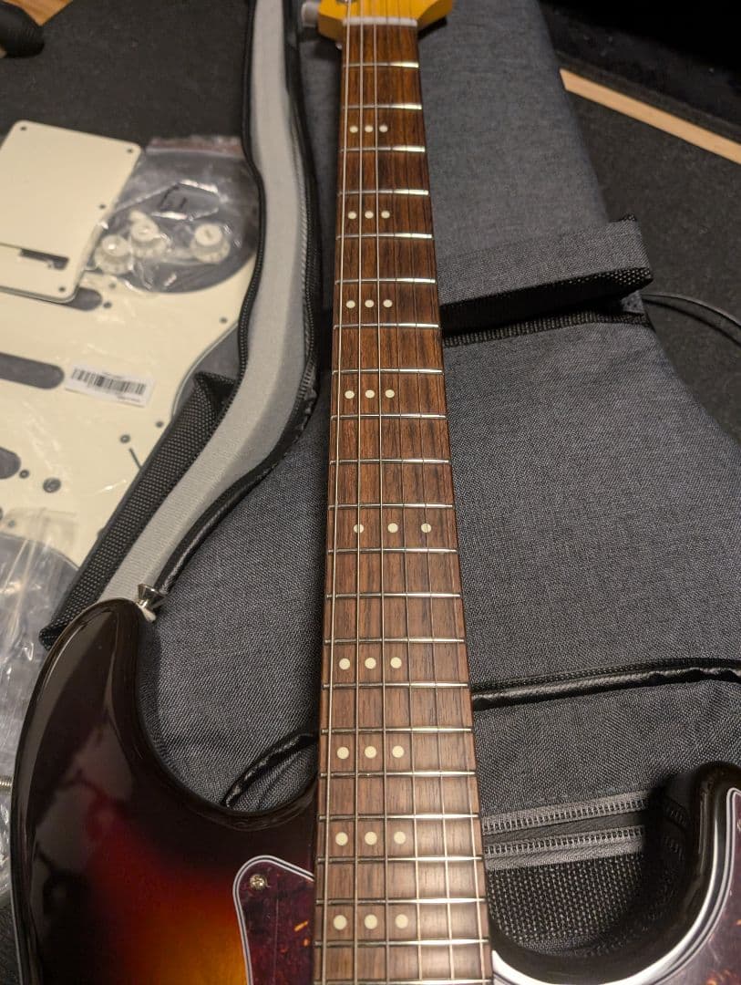 Three Dots Guitars s ケース付　オーダーピックガード付