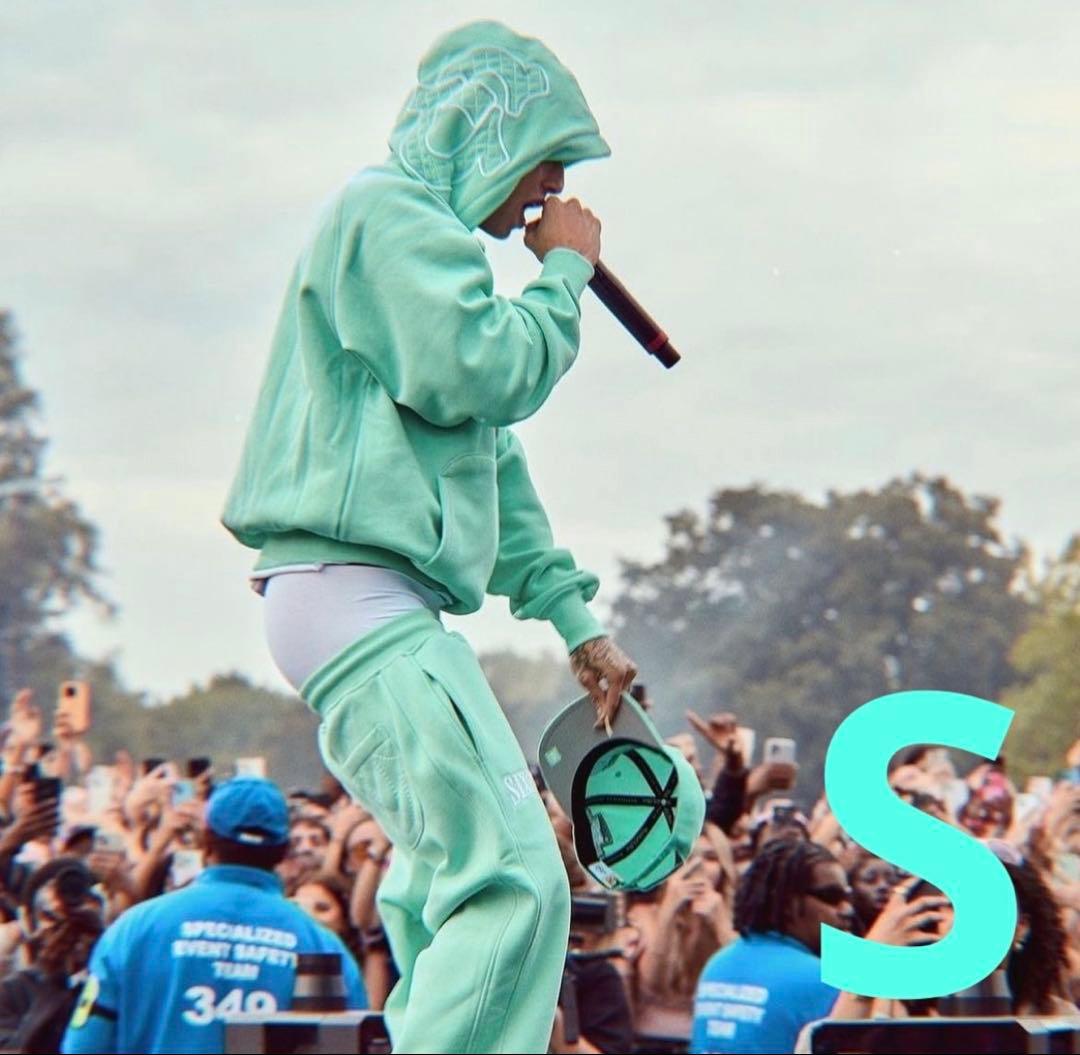 ミントグリーン フーディ パンツ セット S