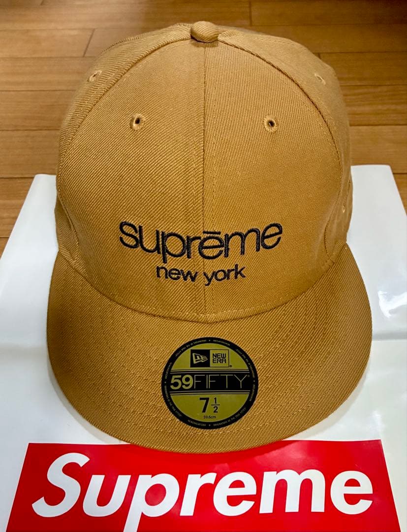 激レア　supreme クラシック　ロゴ　ニューエラ　キャップ　コラボ