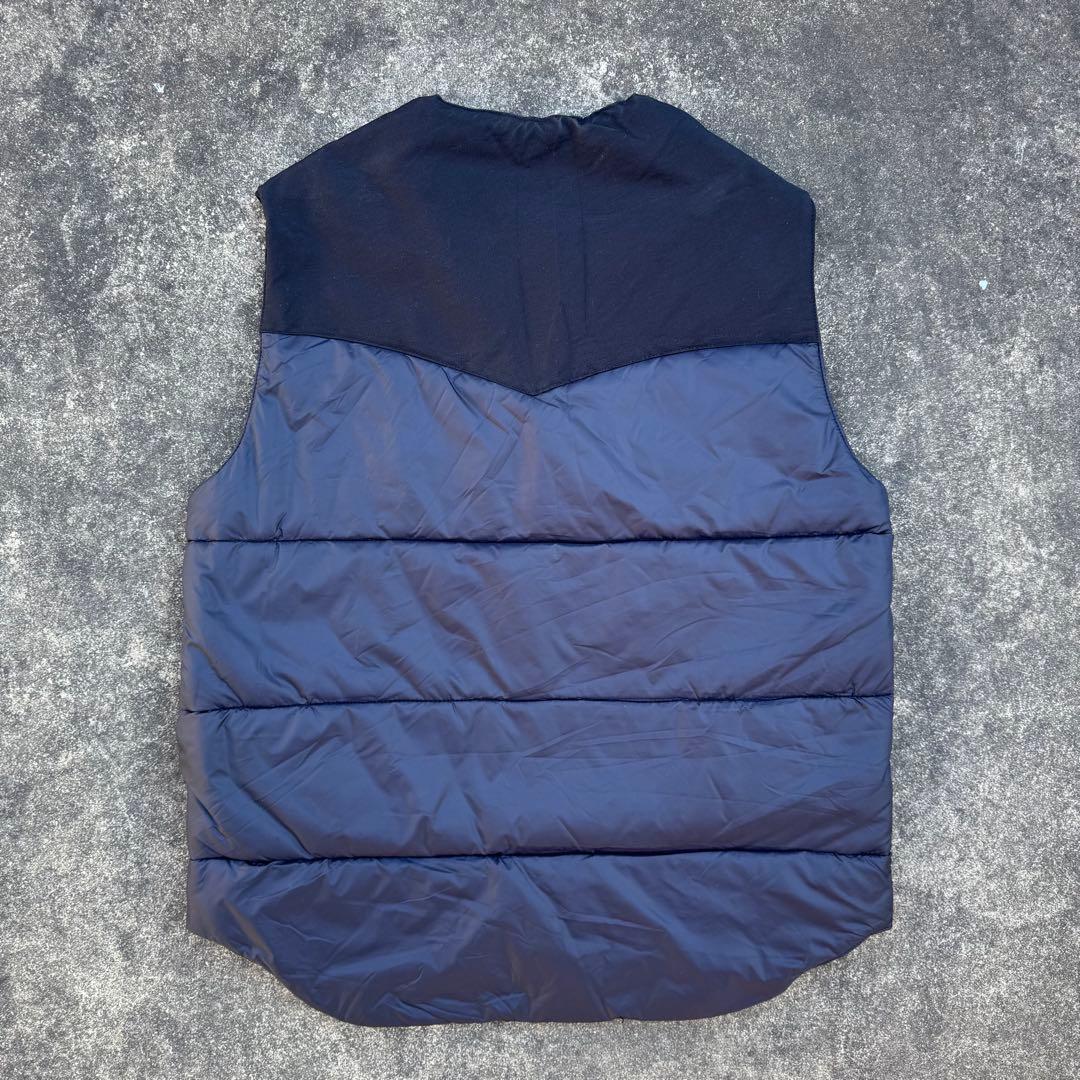 ytsu0424　80sパウダーホーンマウンテニアリングダウンベストクロM