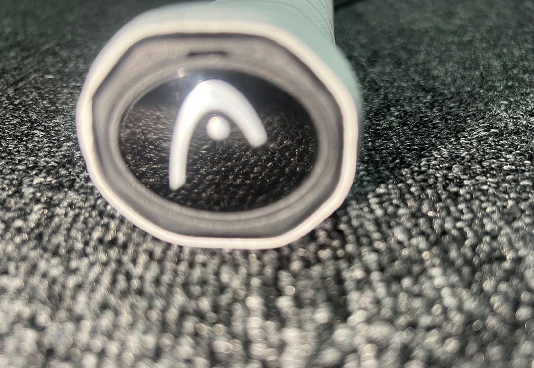 カーボンファイバー テニスラケット 黒水色