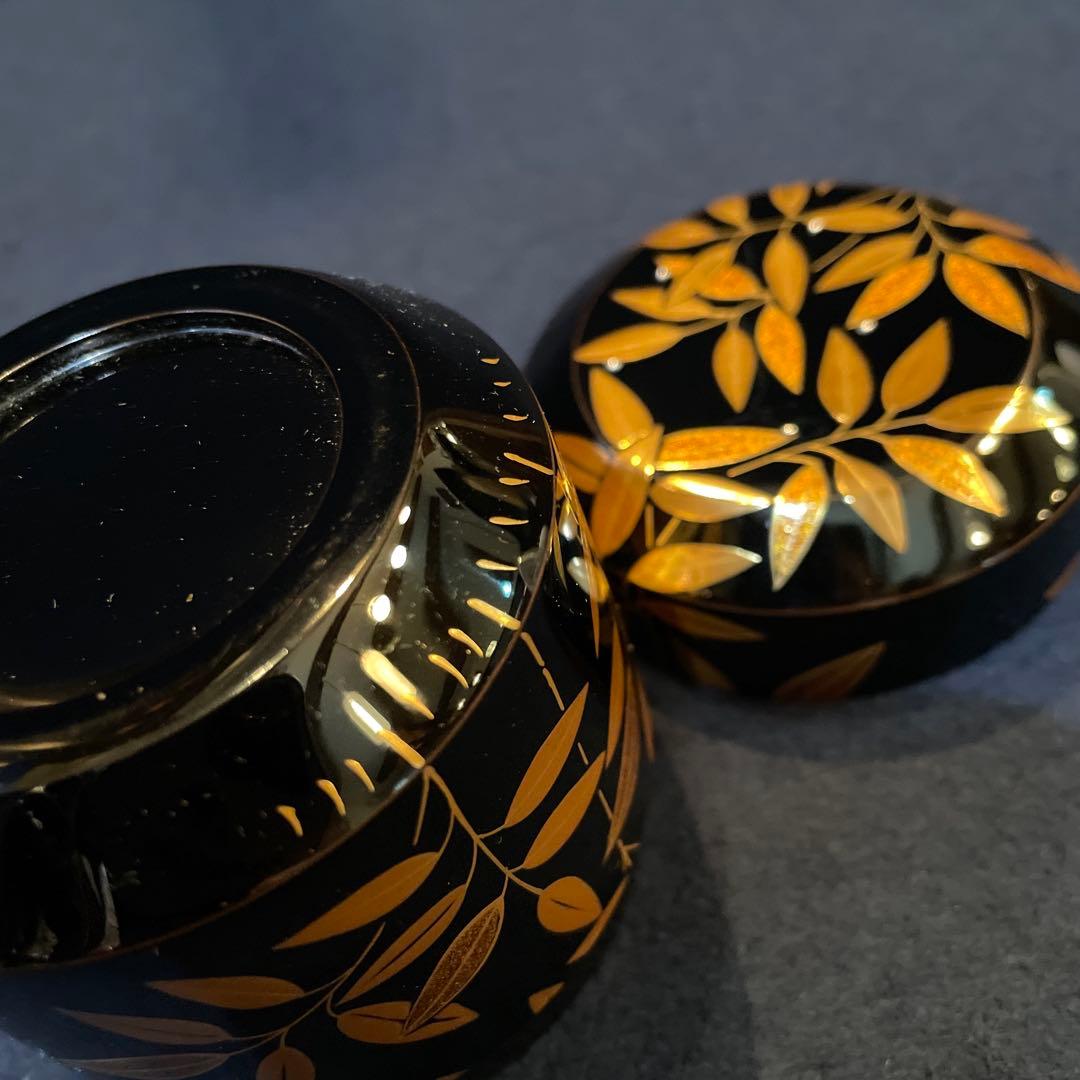 茶道具『雪吹 笹露 棗』輪島塗の名工【茶平 一斎】(作)共箱　※美品