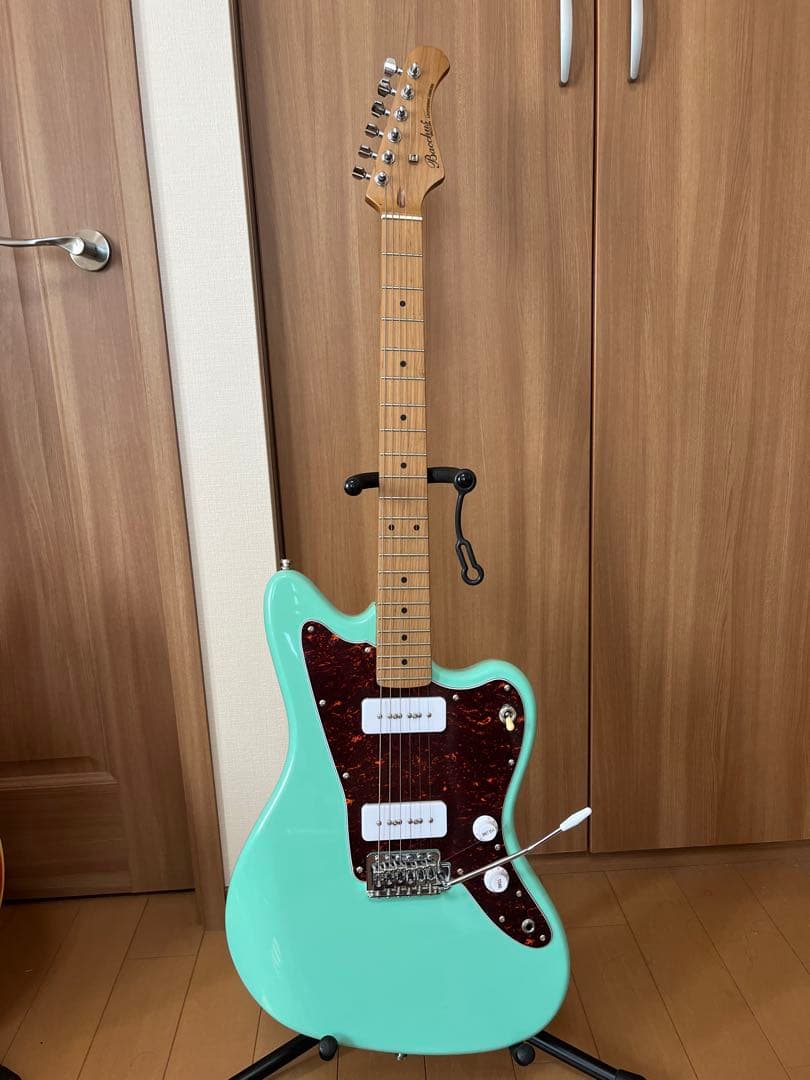 バッカス　エレキギター　Bacchus BJM-1 サーフグリーン　専用ケース付