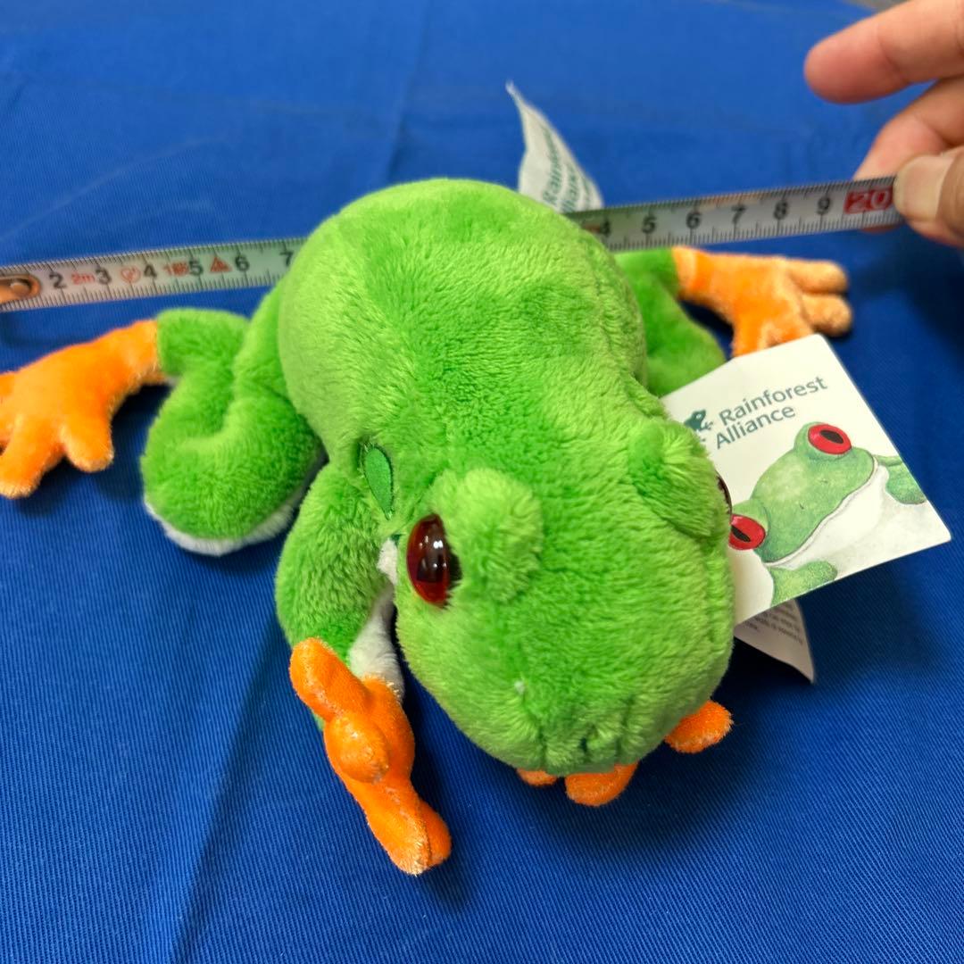 非売品レアRainforest Alliance 新品カエルのぬいぐるみ