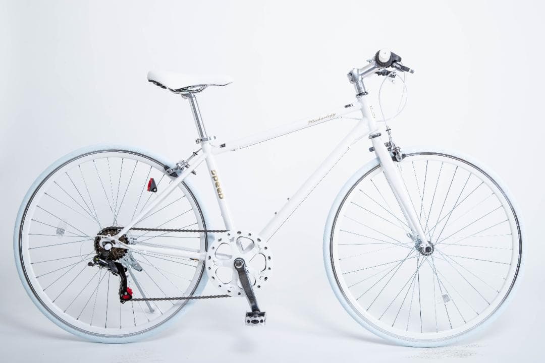 新品/送料無料　クロスバイク　シマノ製6段変速　700×28c　ホワイト