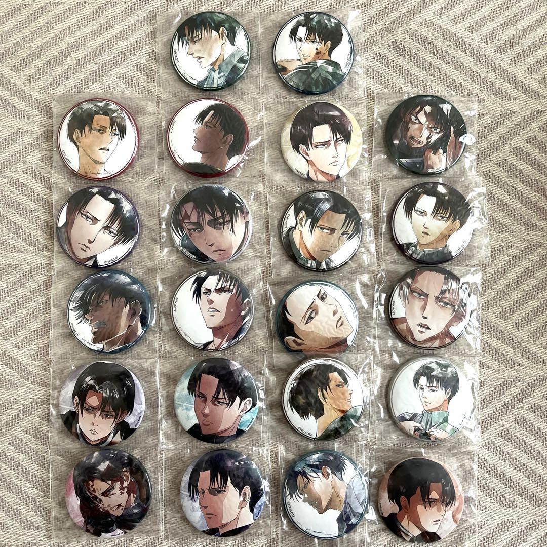 進撃の巨人 art-pic リヴァイ 缶バッジ まとめ売り