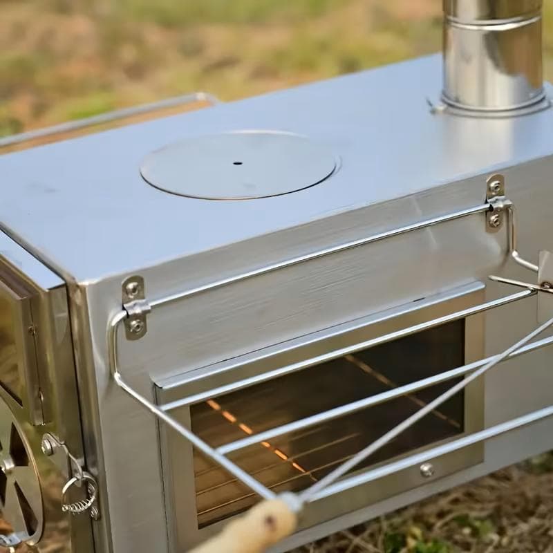 clubito 薪ストーブ 3面ガラスモデル 軽量304ステンレス製