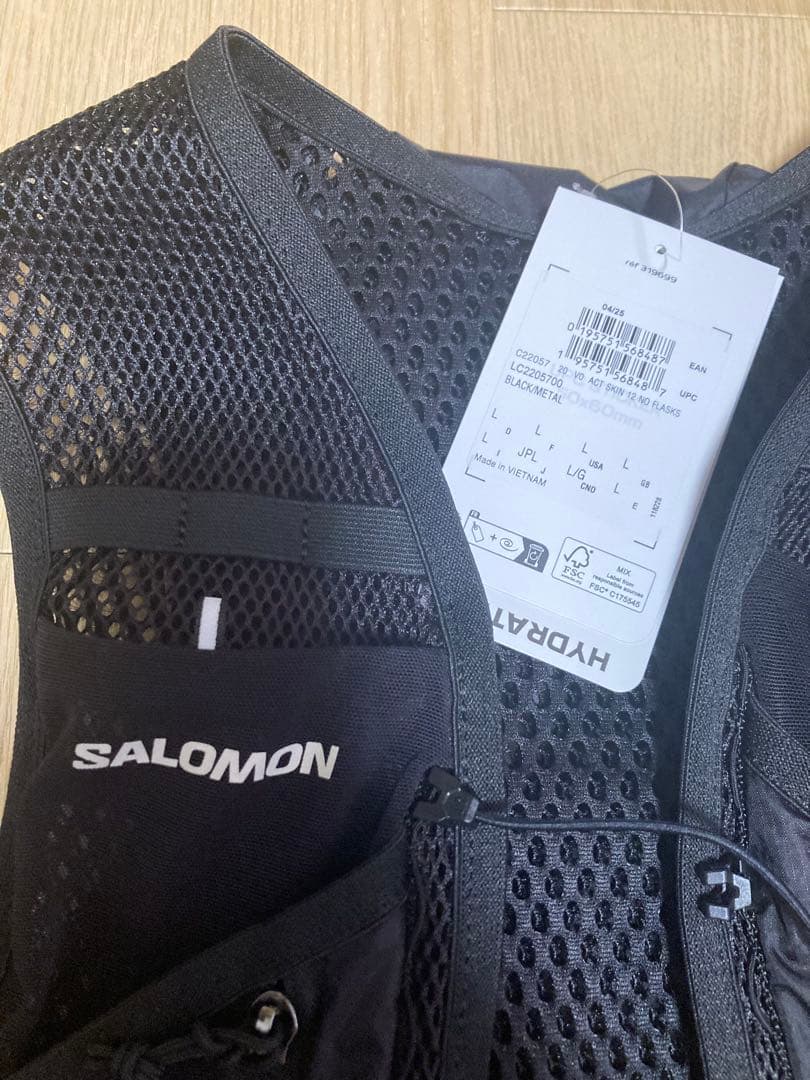 新品タグ付き　Lサイズ サロモン ACTIVE SKIN 12 フラスクなし