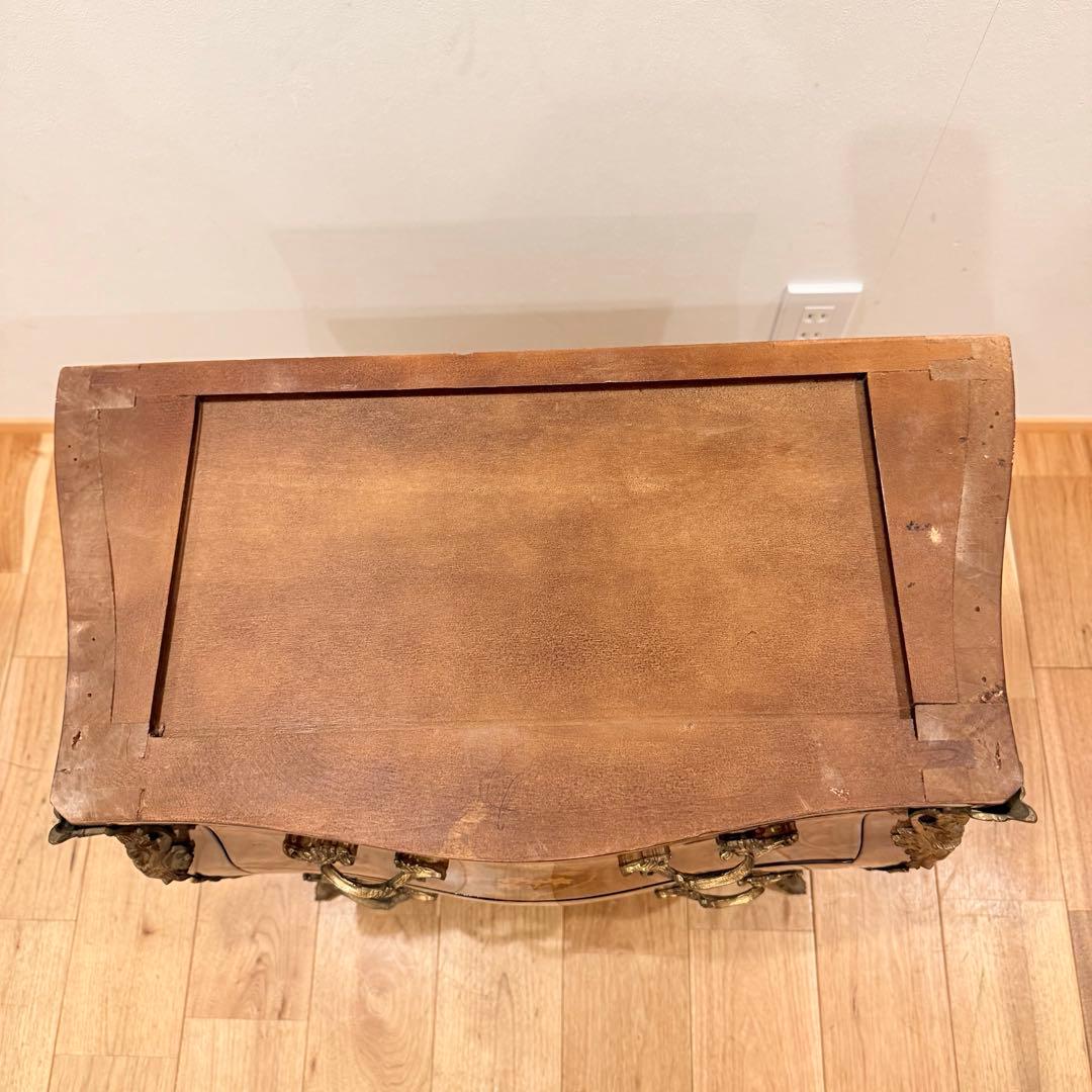 店舗 撮影用 空間が一気に映える 猫脚 アンティーク チェスト 大理石天板 象嵌