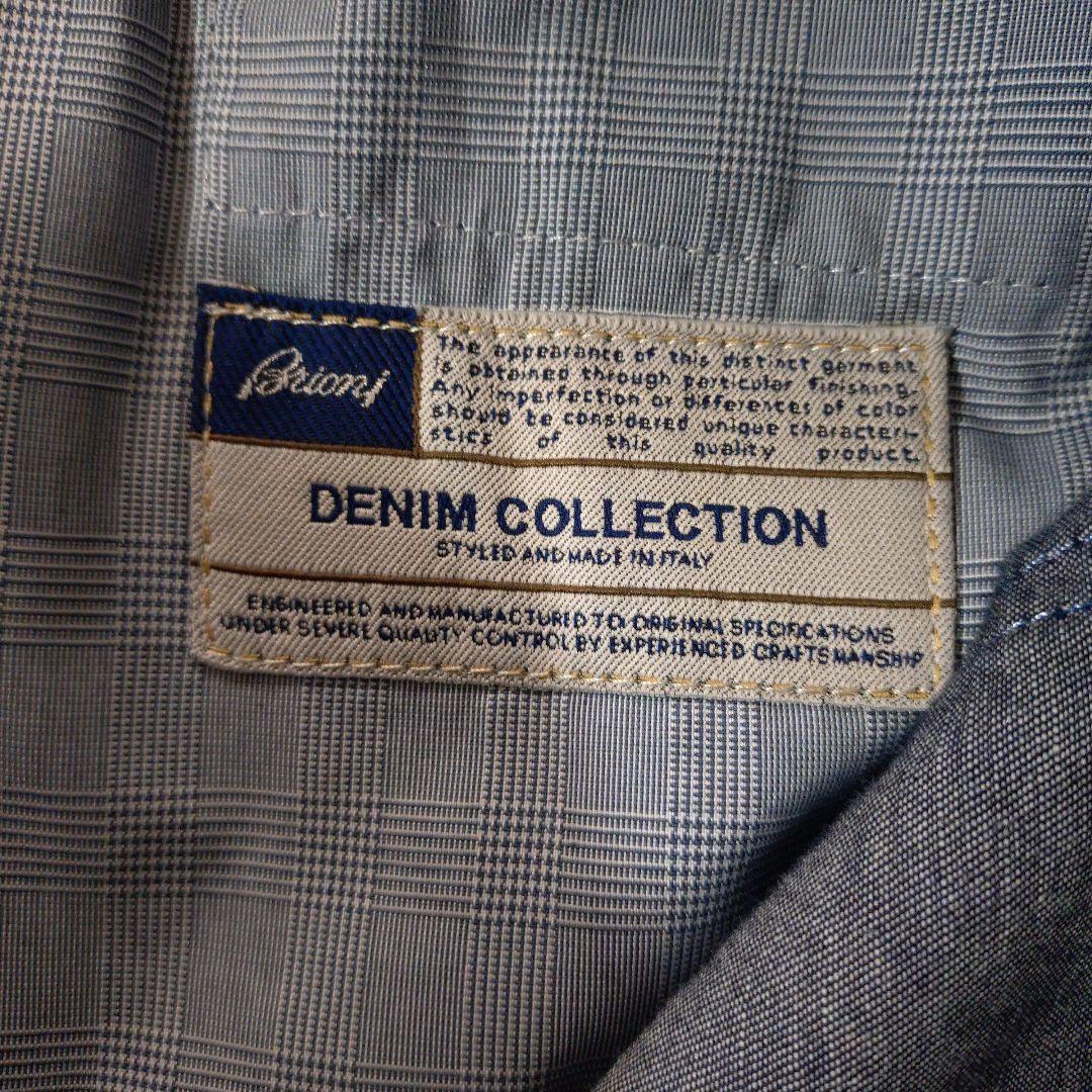 美品 Brioni DENIMCOLLECTION リネン スラックス デニム