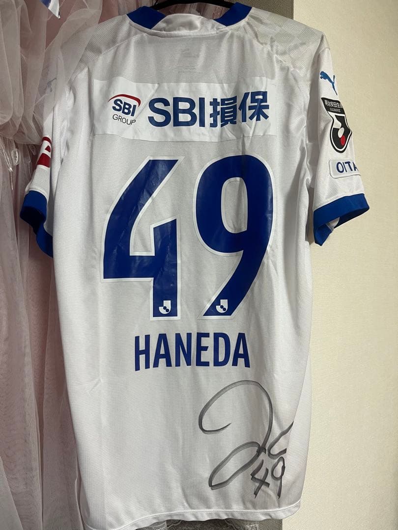 トリニータ　羽田健人　サイン入り実着用ユニフォーム