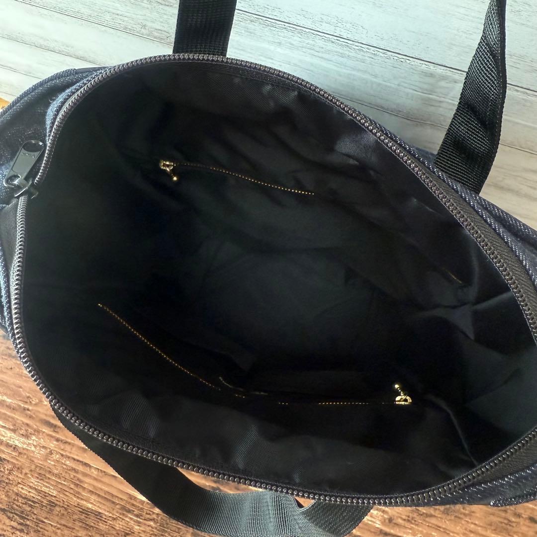 ☆デニムリメイク　ブラックひょうたんキルトとデニムのトートリュック☆