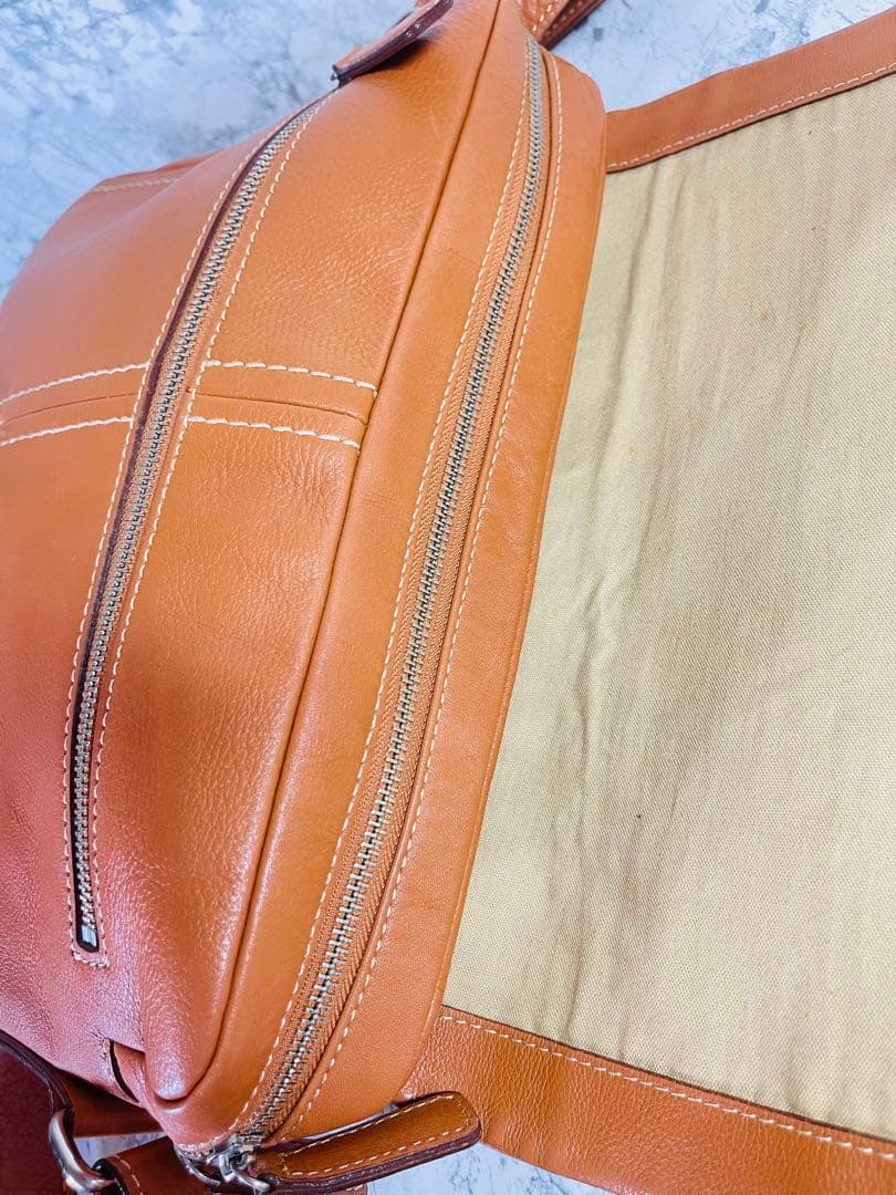 土屋鞄 トーンオイルヌメ ライトブラウン レザーショルダーバッグ