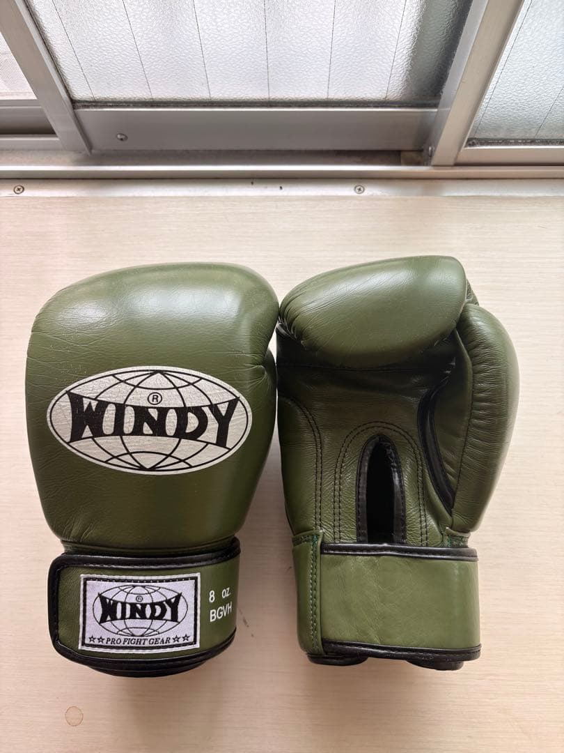 WINDY ボクシンググローブ 8oz オリーブグリーン