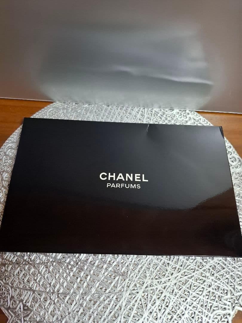 CHANEL 香水ボトルデザイン　ノベルティポーチ　ブラック　斜め掛け