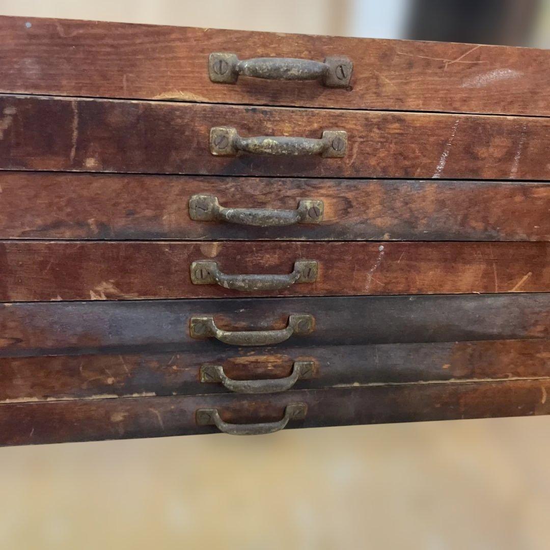 【珍】【取手付き】プリンタートレイ15枚【活版印刷】【古道具】