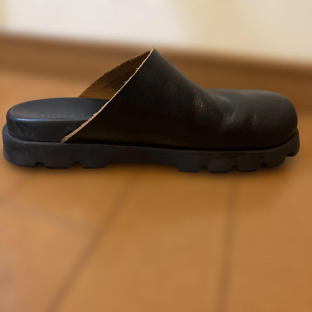 カンペール サボ サンダル 黒 本革 23.5 37