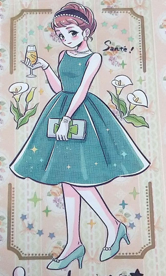 のこり２✩SALE✩J15＃春日心动(PET)茶犁切り売り海外人物マステ女の子