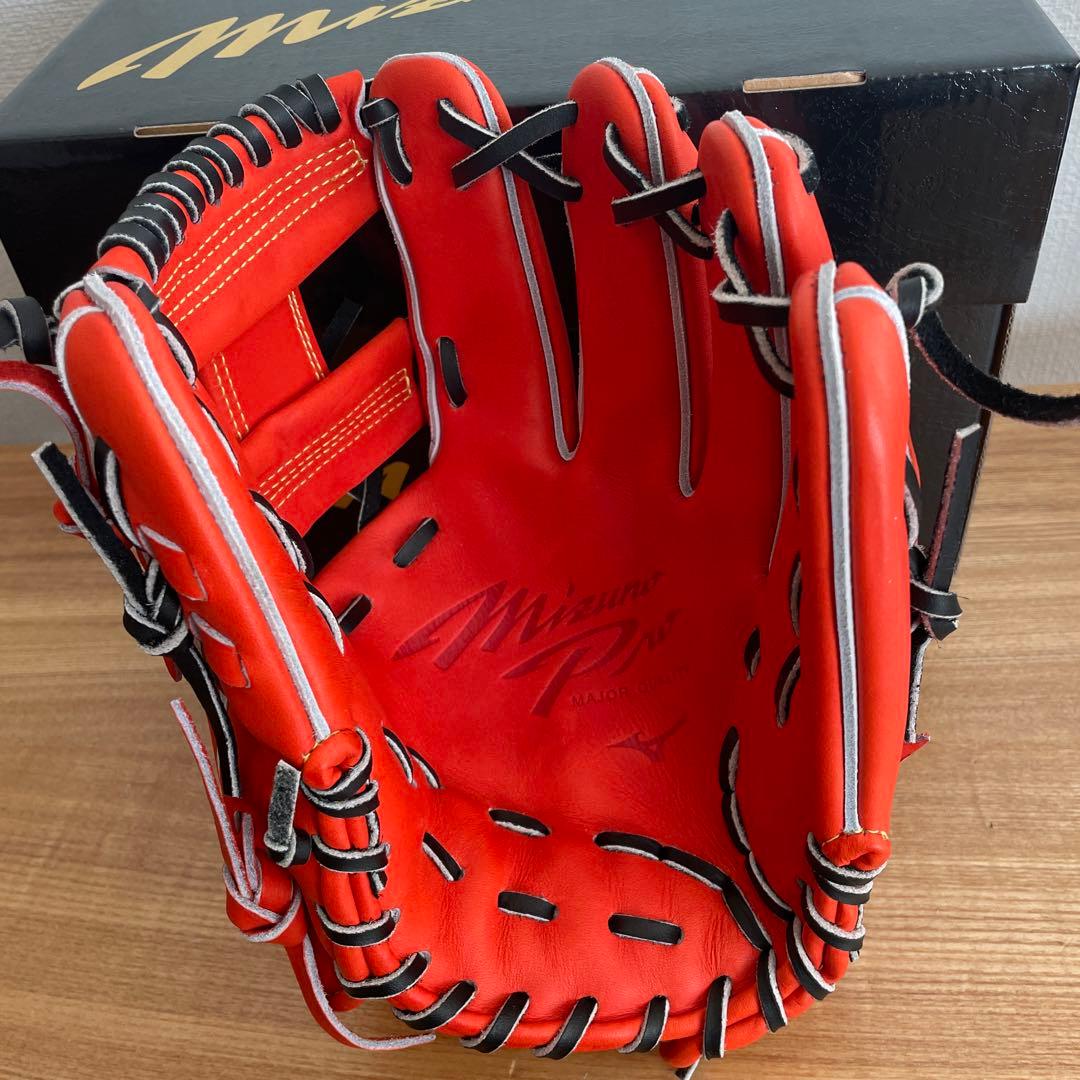 ミズノプロ　硬式用　グラブ　内野　グローブ　高校野球対応　湯もみ済み
