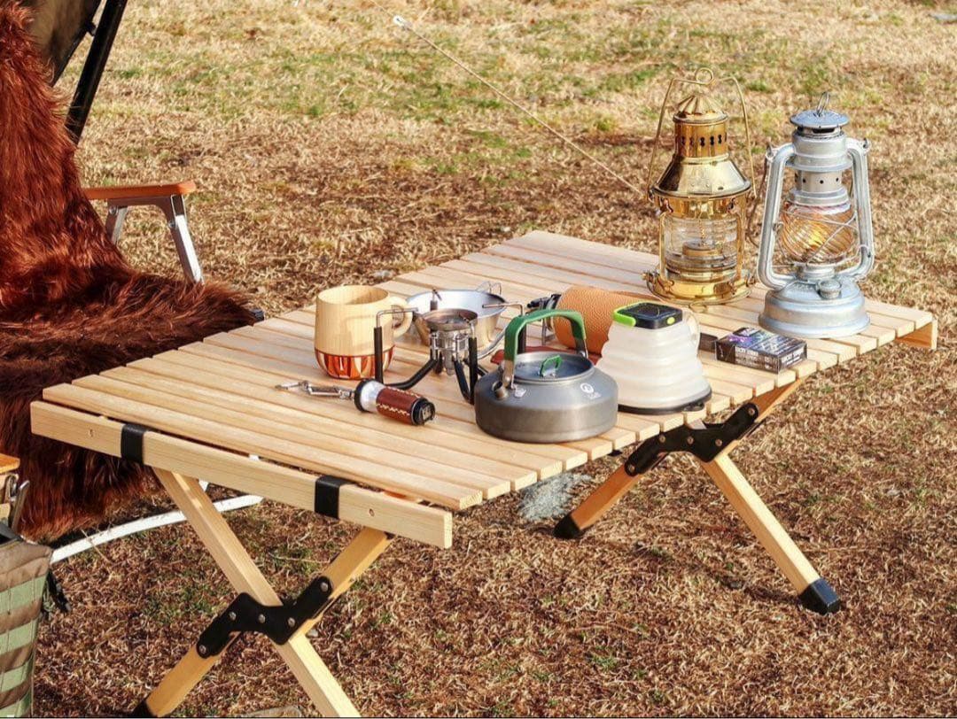 ウッドロールテーブル 90cm