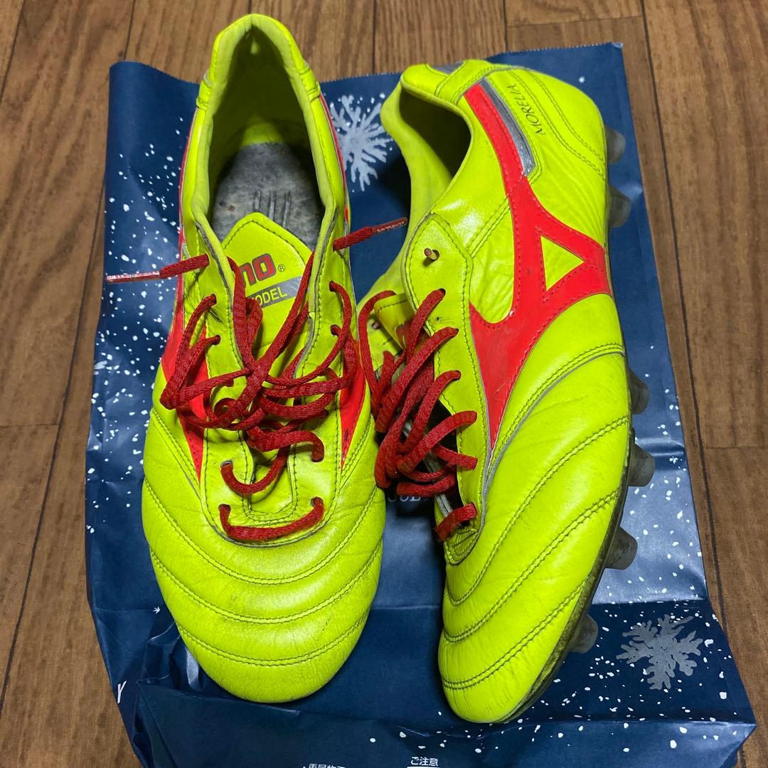 限定カラー ミズノ モレリア2 japan イエロー×レッド 27cm