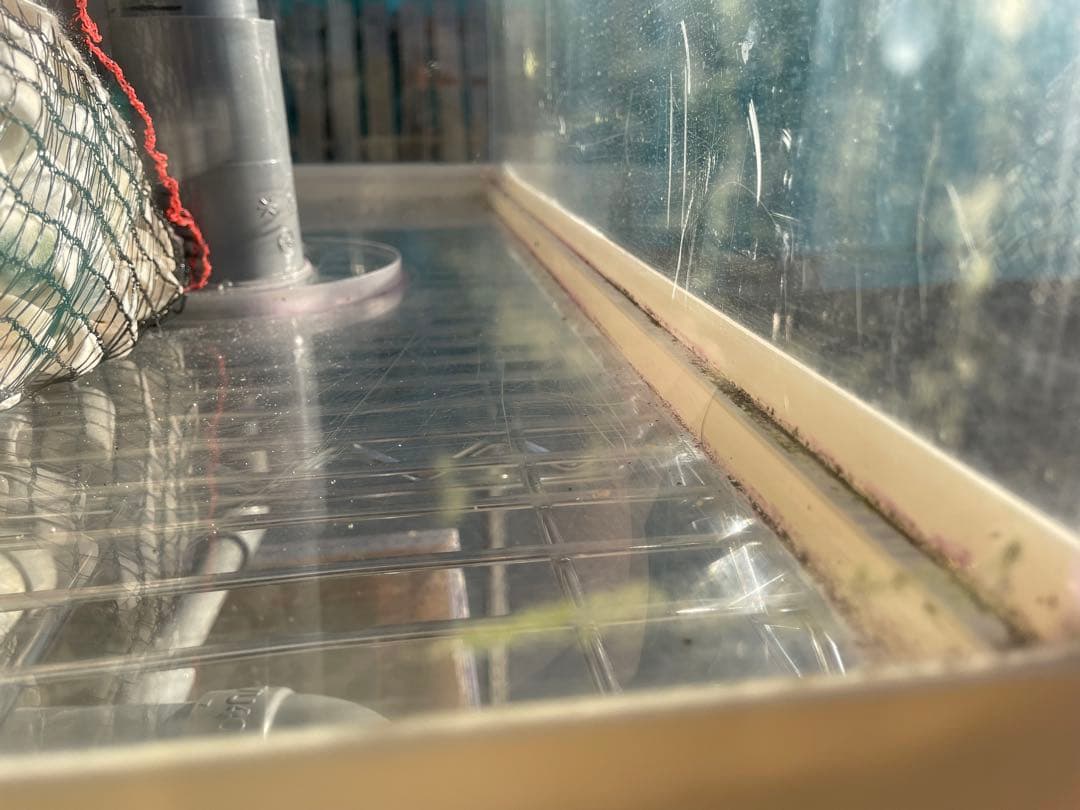 福岡県糸島市 引取限定 150×60×60中古アクリル水槽 濾過槽付き 1500