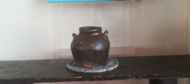 越前焼　代名詞　お歯黒壺