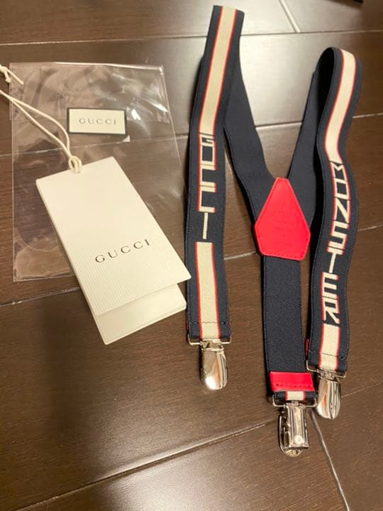 Gucci グッチ値下げ　入学式　新品未使用 サスペンダー　チルドレンMサイズ